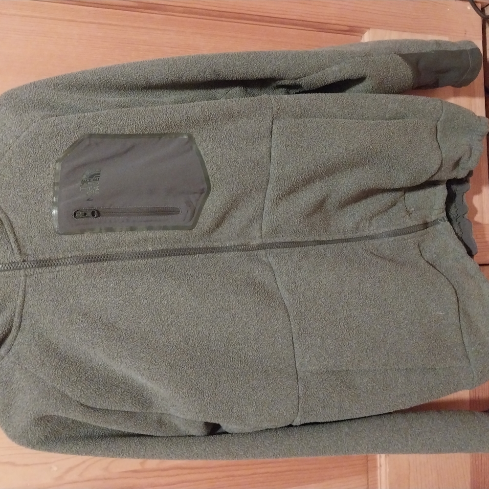 The North Face Men's Grey Fleece Jacket Size Large